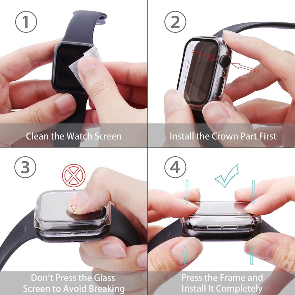 2-Pack: Hard PC Case with Tempered Glass Screen Protector - Image 8