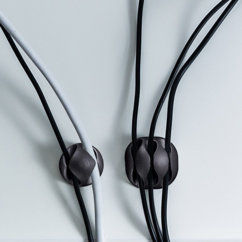 10-Pack: Self Adhesive Cable Clips For Cord Holders Managing Cables Wires - Image 4