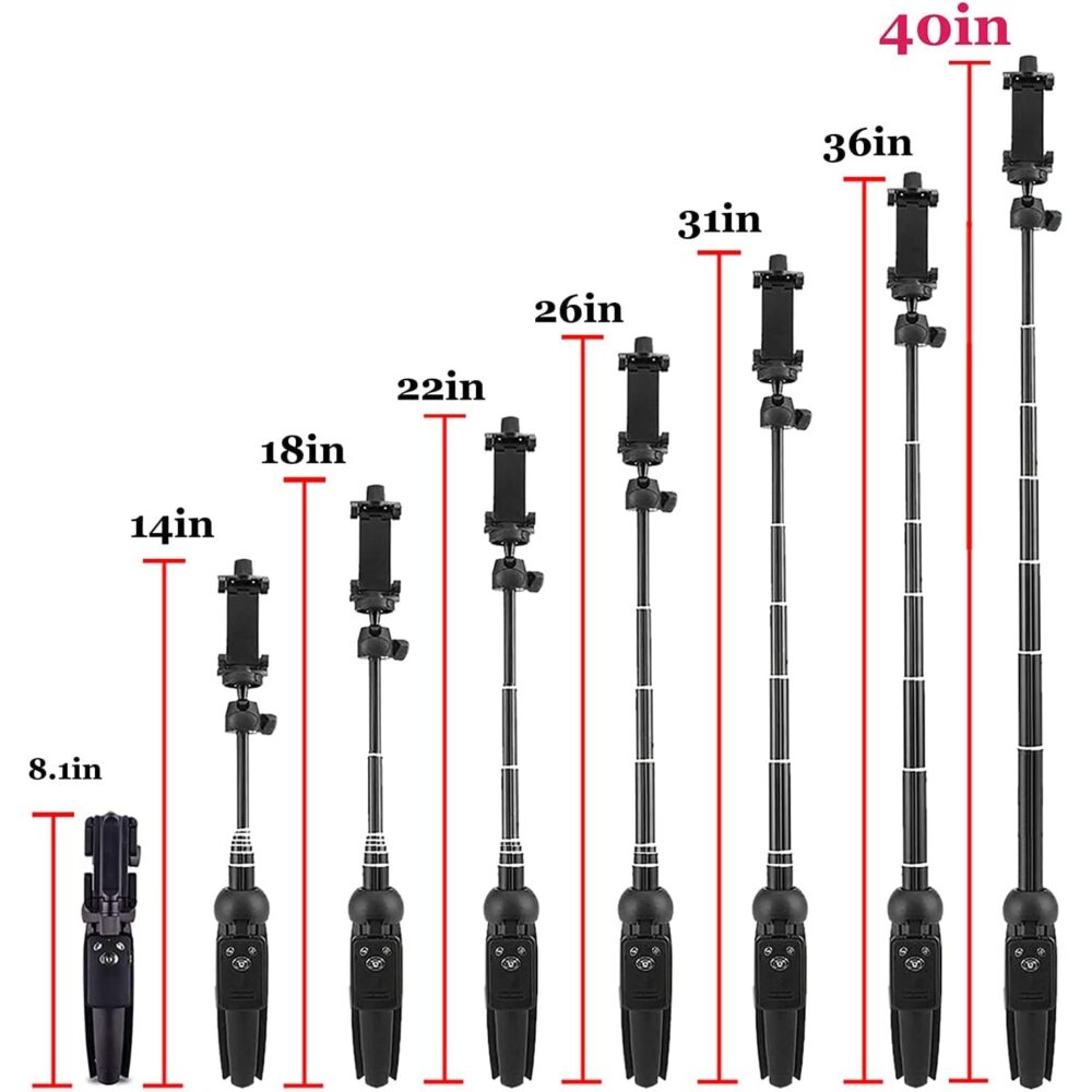 Aluminum Alloy Selfie Stick Phone Tripod - Image 2