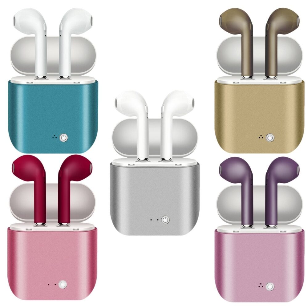 Metallic Wireless Earbuds & Charging Case Set - Image 3