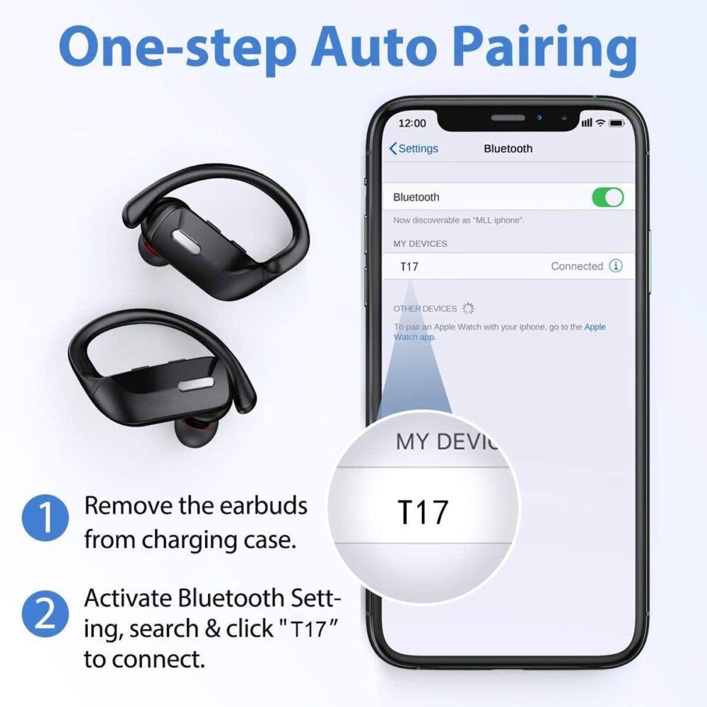 Sports Bluetooth Wireless Earbuds with Microphone - Image 4