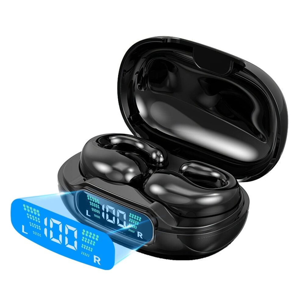 Wireless V5.3 Open Ear Clip Earbuds IPX3 Waterproof Ultra Open Earbuds with LED Display - Image 4